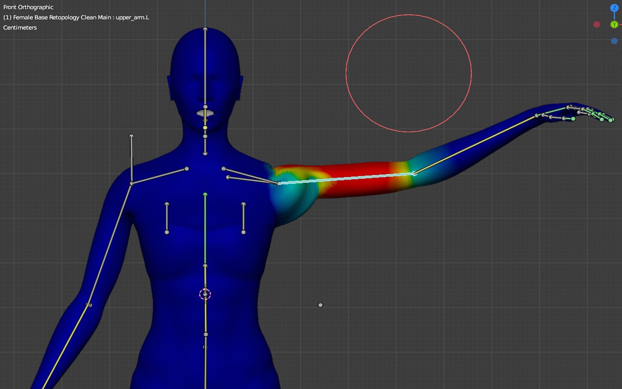 Weight Painting to rig a 3D Model